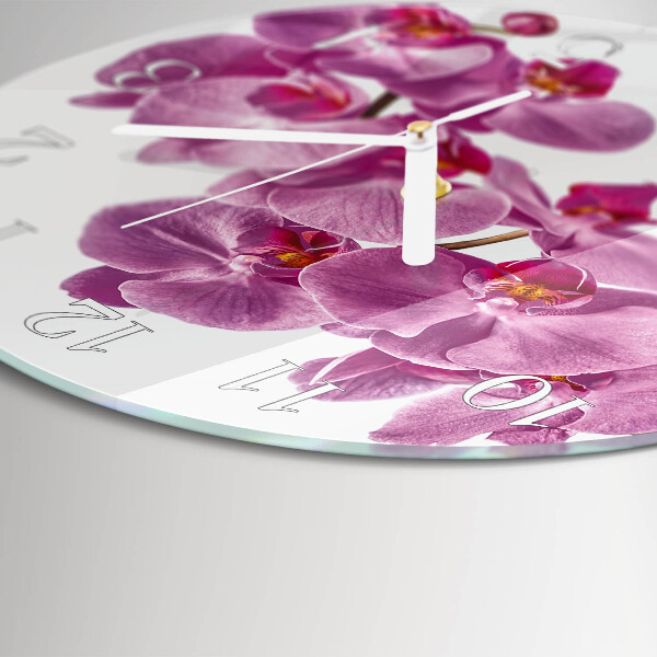 Orologio rotondo Orchidea