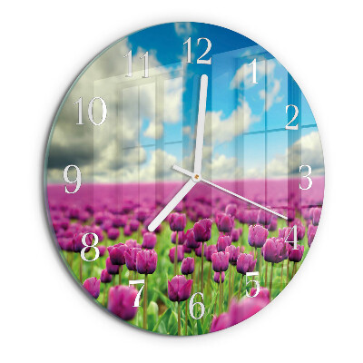 Orologio rotondo Tulipani