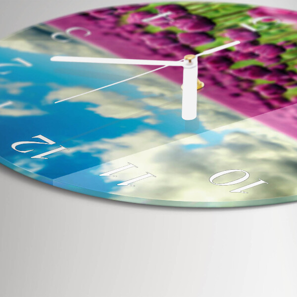 Orologio rotondo Tulipani