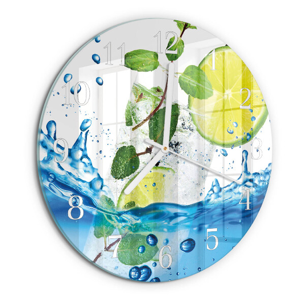 Orologio rotondo Lime e menta