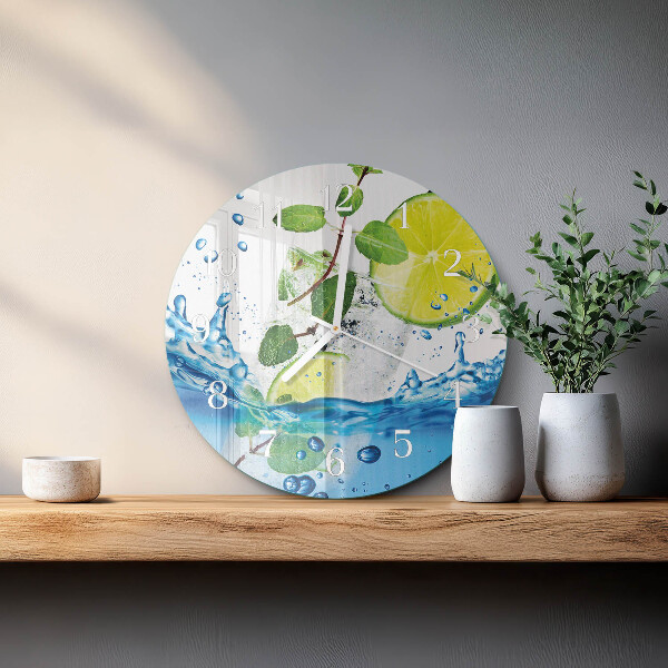 Orologio rotondo Lime e menta