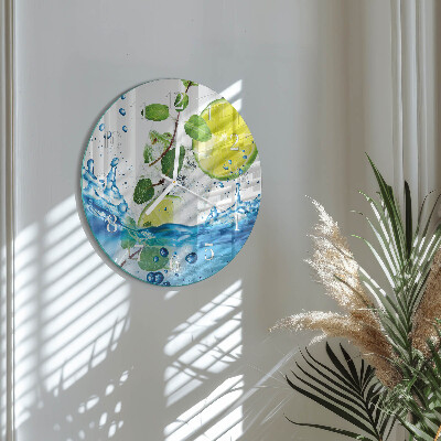 Orologio rotondo Lime e menta