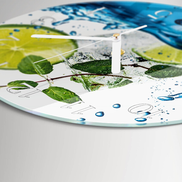 Orologio rotondo Lime e menta