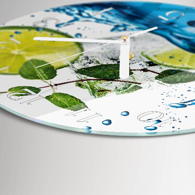 Orologio rotondo Lime e menta