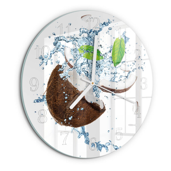 Orologio rotondo Noce di cocco