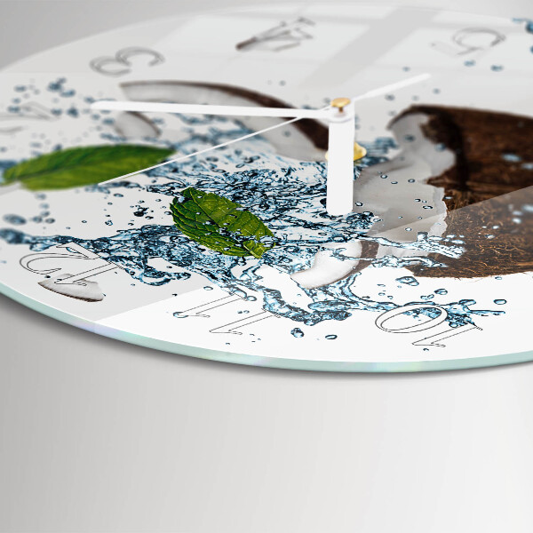 Orologio rotondo Noce di cocco