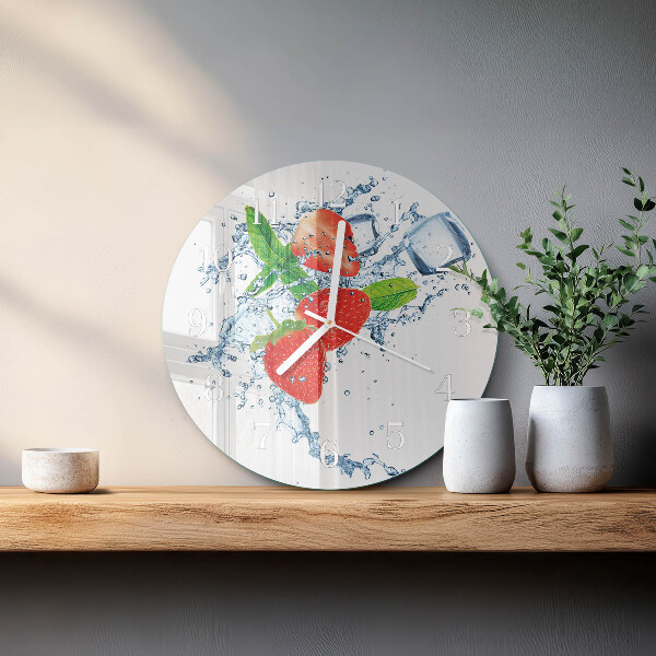 Orologio rotondo Fragole