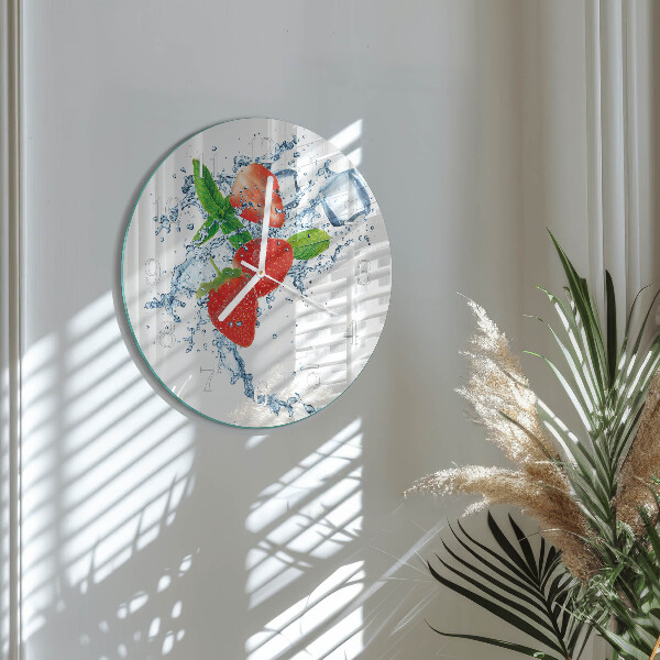 Orologio rotondo Fragole
