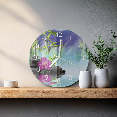 Orologio rotondo Orchidea Spa