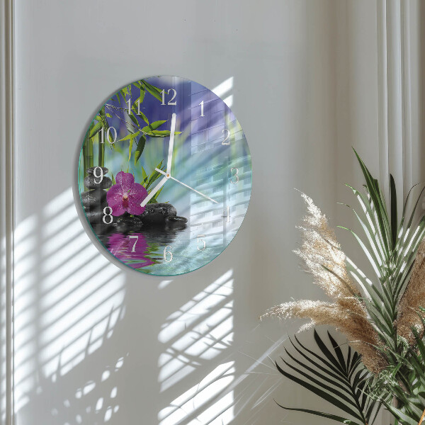 Orologio rotondo Orchidea Spa