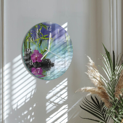Orologio rotondo Orchidea Spa