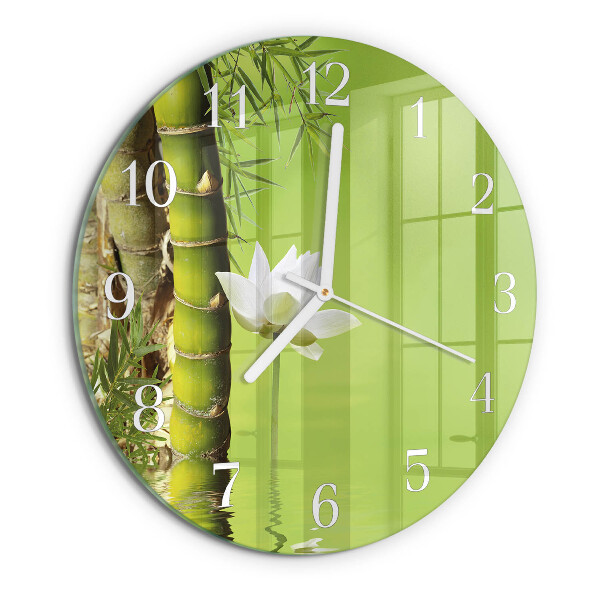 Orologio rotondo Bambù