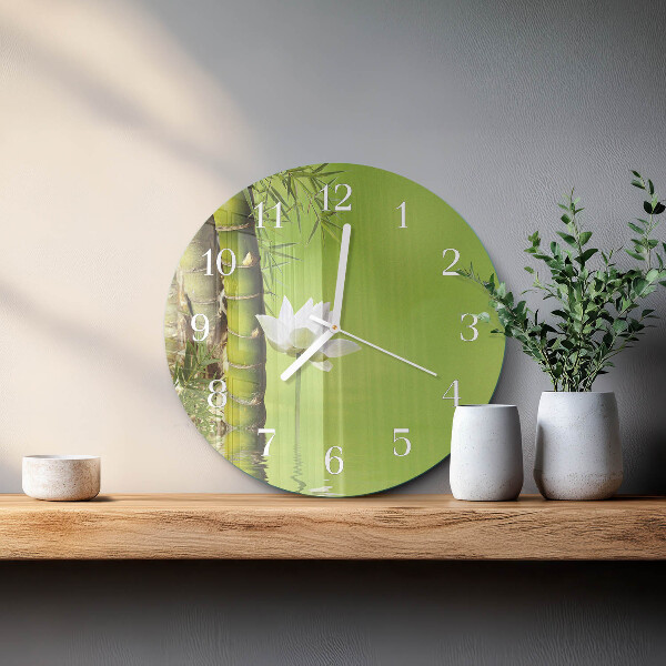 Orologio rotondo Bambù