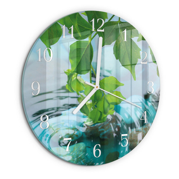 Orologio rotondo Foglie