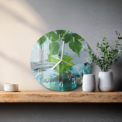 Orologio rotondo Foglie