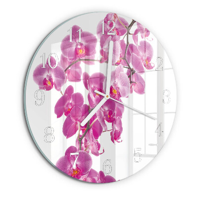 Orologio rotondo Orchidea