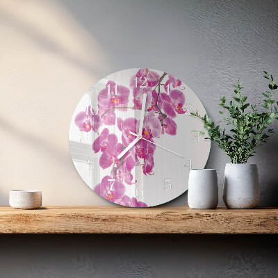 Orologio rotondo Orchidea