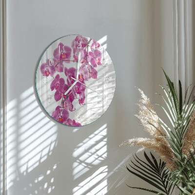 Orologio rotondo Orchidea