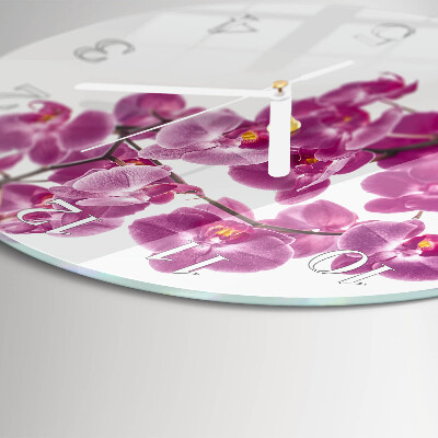 Orologio rotondo Orchidea
