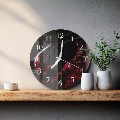 Orologio rotondo Vino