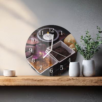 Orologio rotondo Orchidea