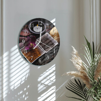 Orologio rotondo Orchidea