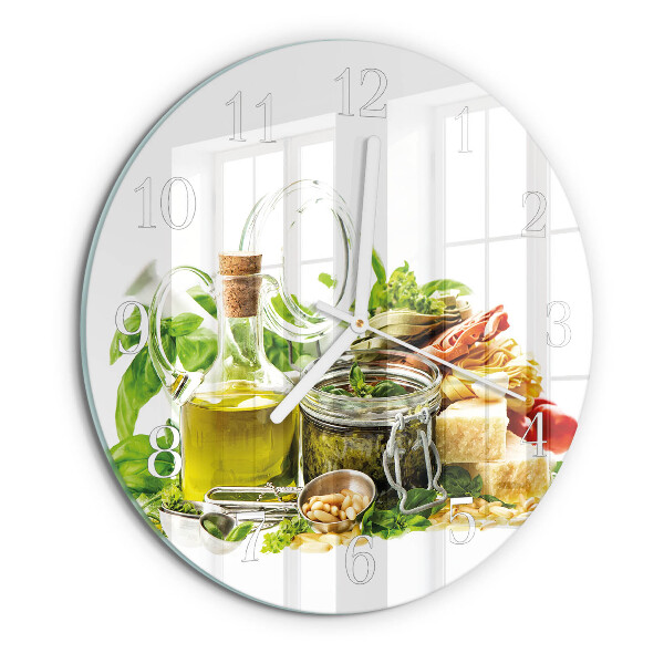 Orologio rotondo Pasta con olio