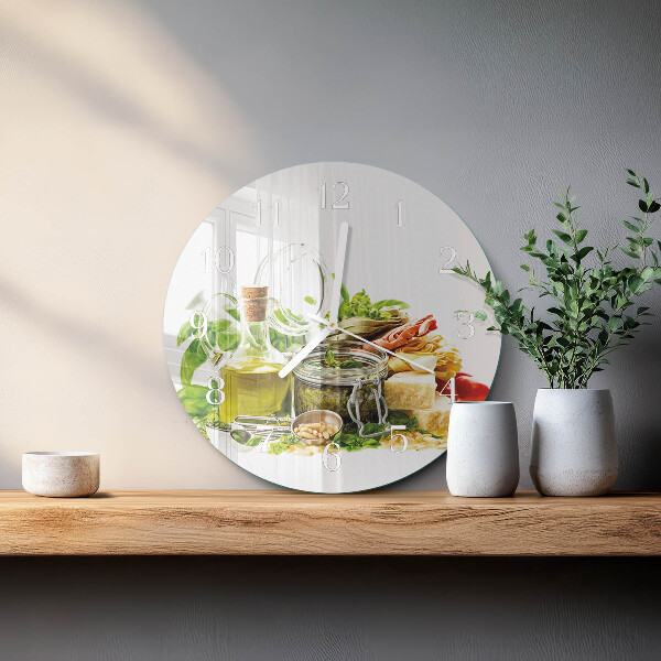 Orologio rotondo Pasta con olio