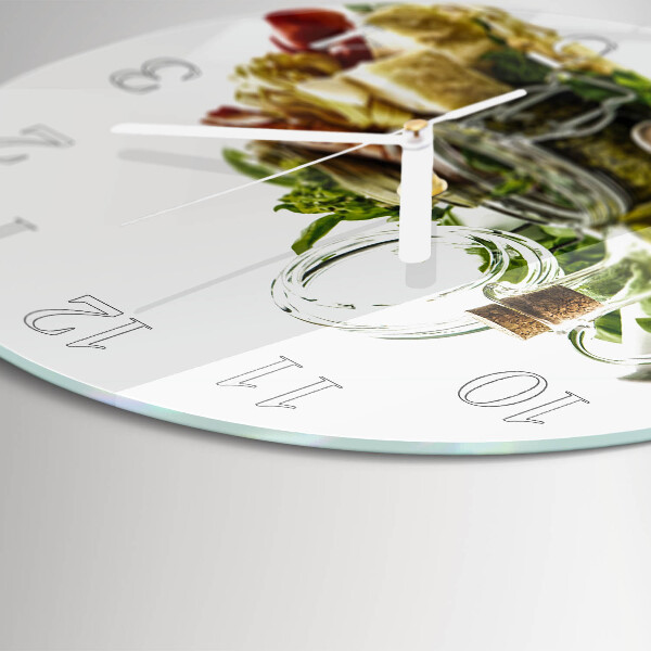 Orologio rotondo Pasta con olio