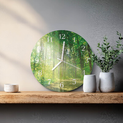 Orologio rotondo Natura della foresta