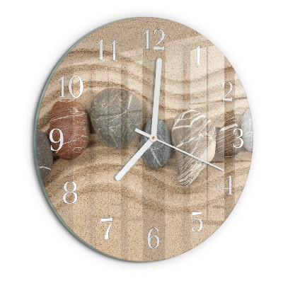 Orologio rotondo Pietre Sabbia