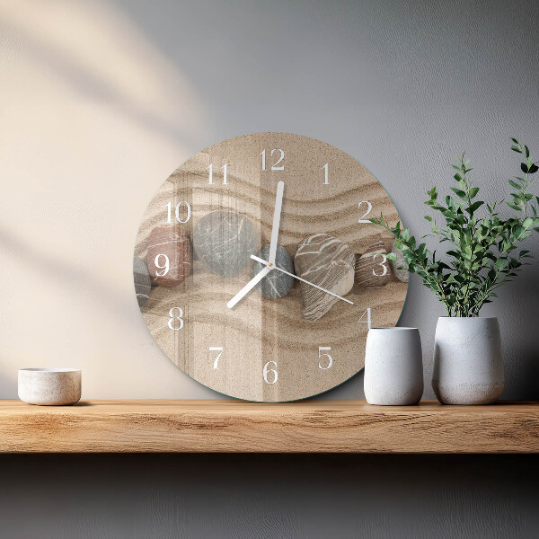 Orologio rotondo Pietre Sabbia