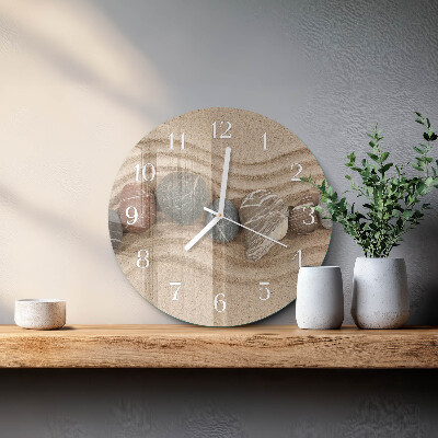 Orologio rotondo Pietre Sabbia
