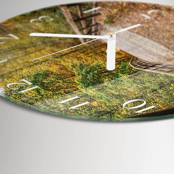 Orologio rotondo Ponte della foresta