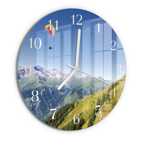 Orologio rotondo Montagne