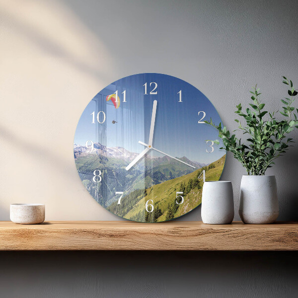 Orologio rotondo Montagne