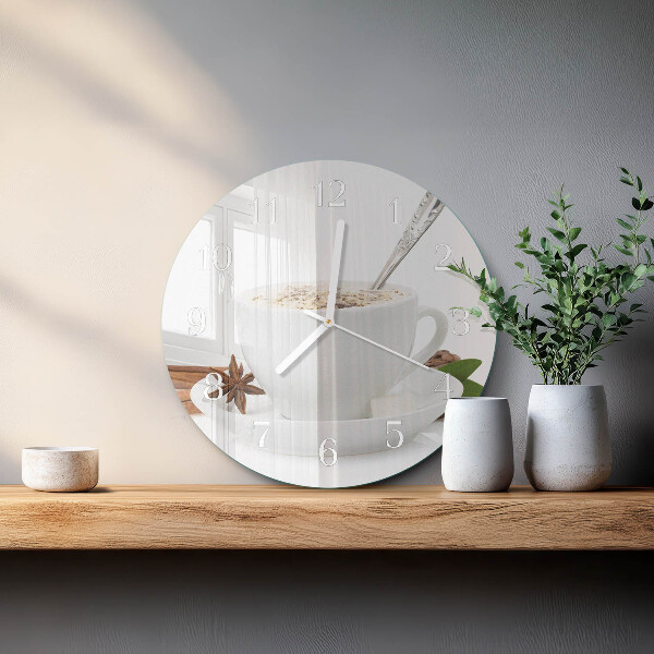 Orologio rotondo Una tazza di anice