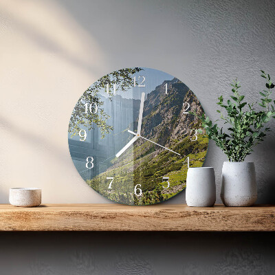 Orologio rotondo Montagne