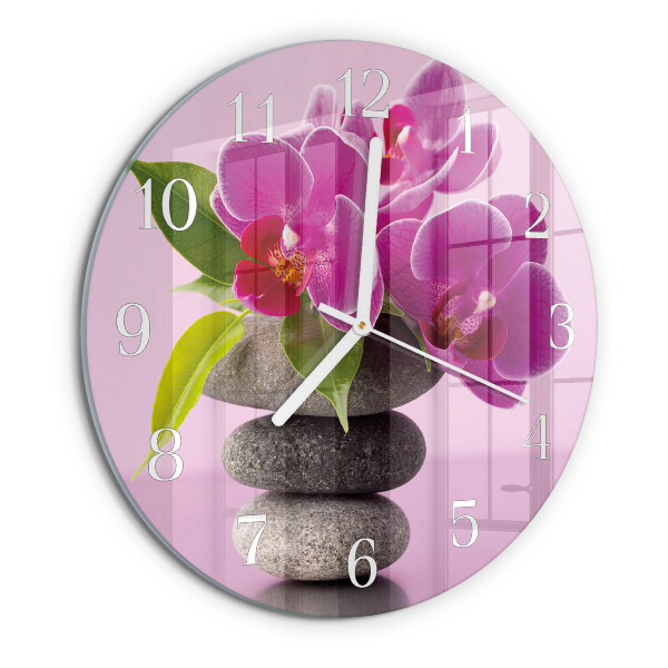 Orologio rotondo Orchidea