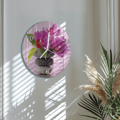 Orologio rotondo Orchidea