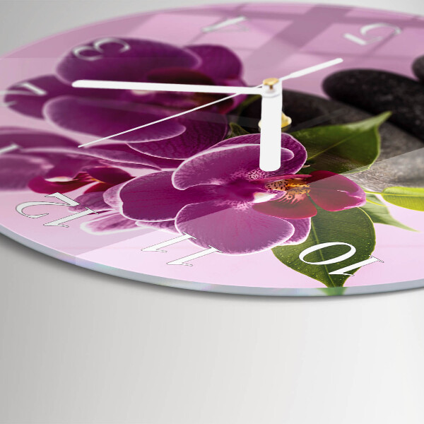 Orologio rotondo Orchidea