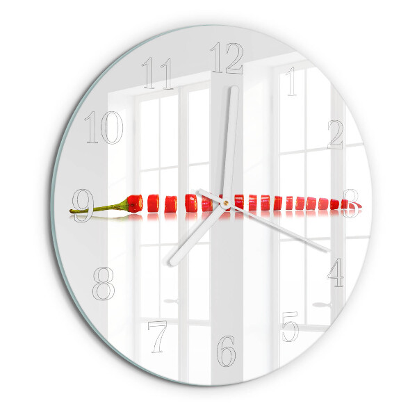 Orologio rotondo peperoncino