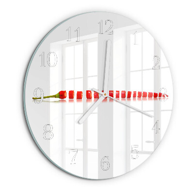 Orologio rotondo peperoncino