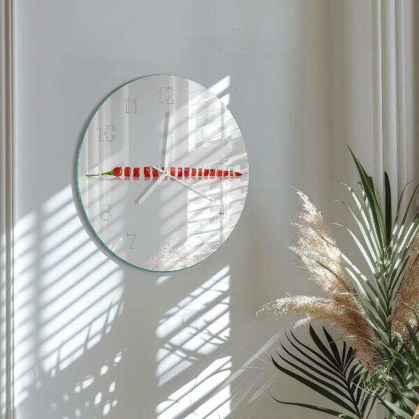 Orologio rotondo peperoncino