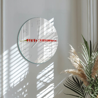 Orologio rotondo peperoncino