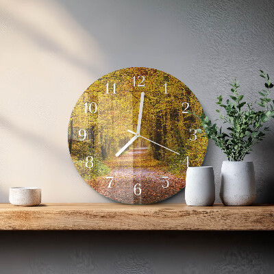Orologio rotondo Sentiero forestale