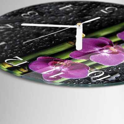 Orologio rotondo Orchidea