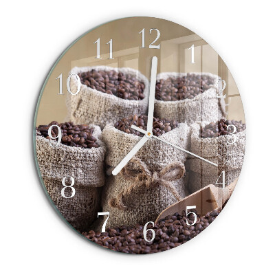Orologio rotondo chicchi di caffè