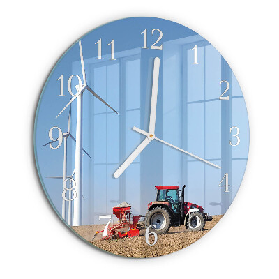 Orologio rotondo Campo di trattori