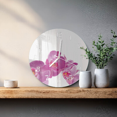 Orologio rotondo Orchidea